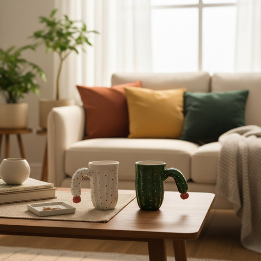 Oasis Grounding Tea Mug - 400ml Minimalist Workspace Design