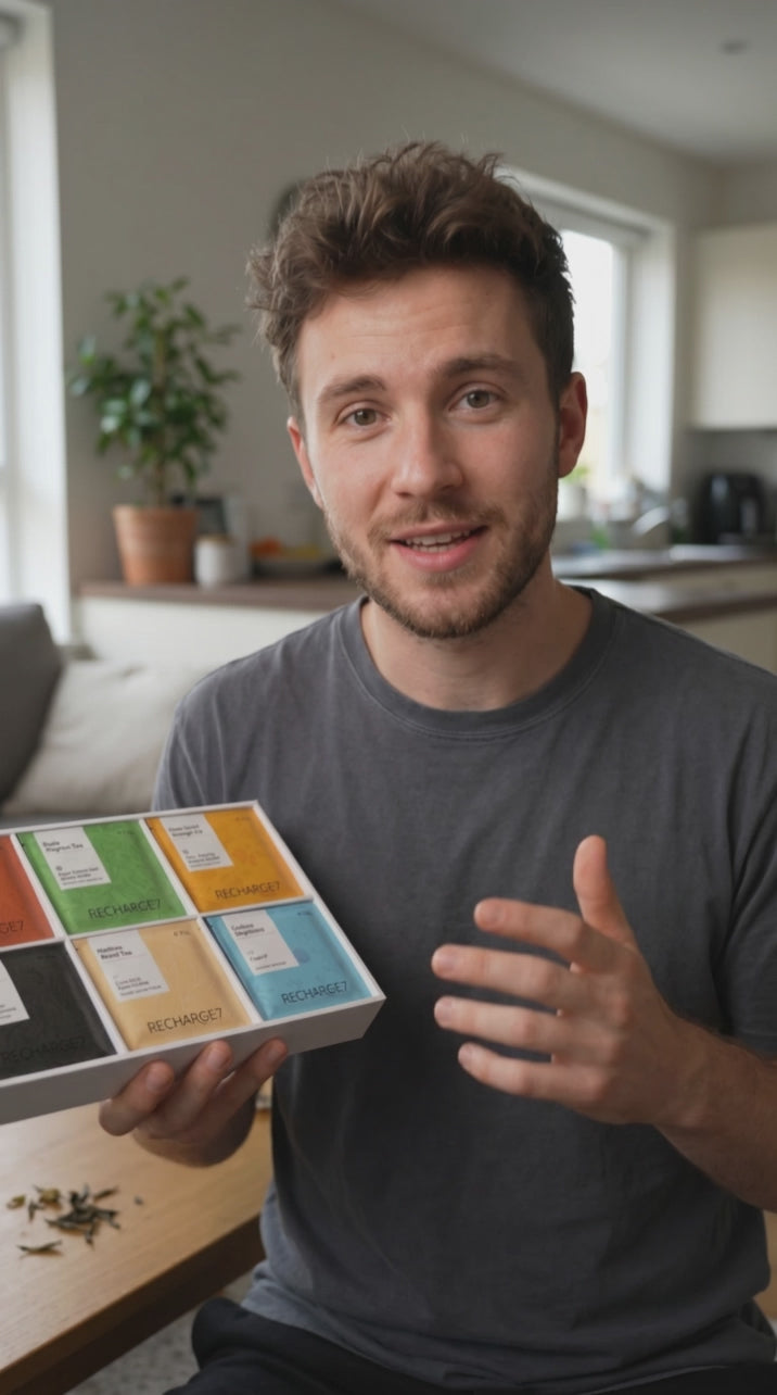Recharge7 | 7-Day Energy Management Tea Box (Coffee Alternative for Office Fatigue)