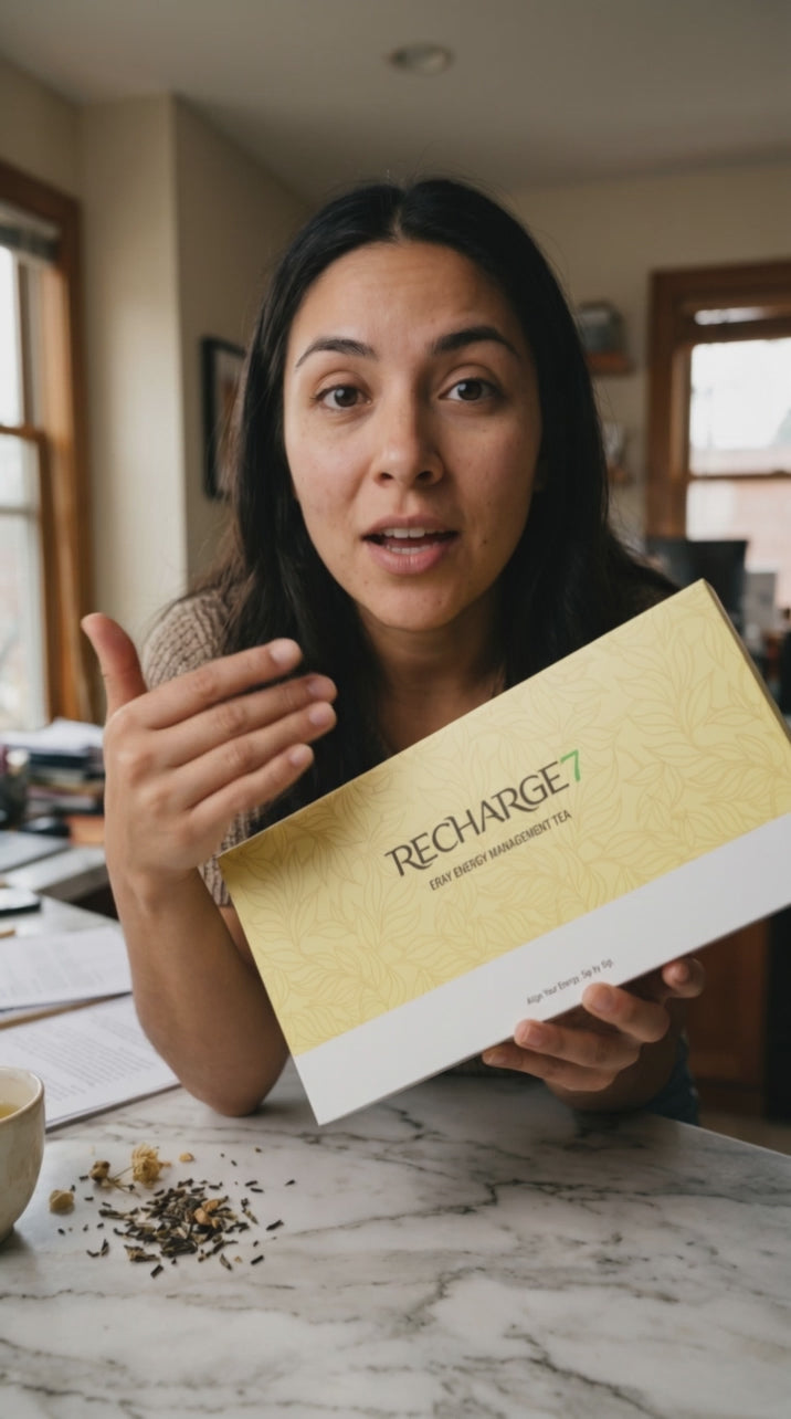 Recharge7 | 7-Day Energy Management Tea Box (Coffee Alternative for Office Fatigue)